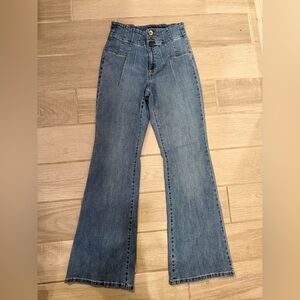 Stylish Blue Flare Women's Jeans